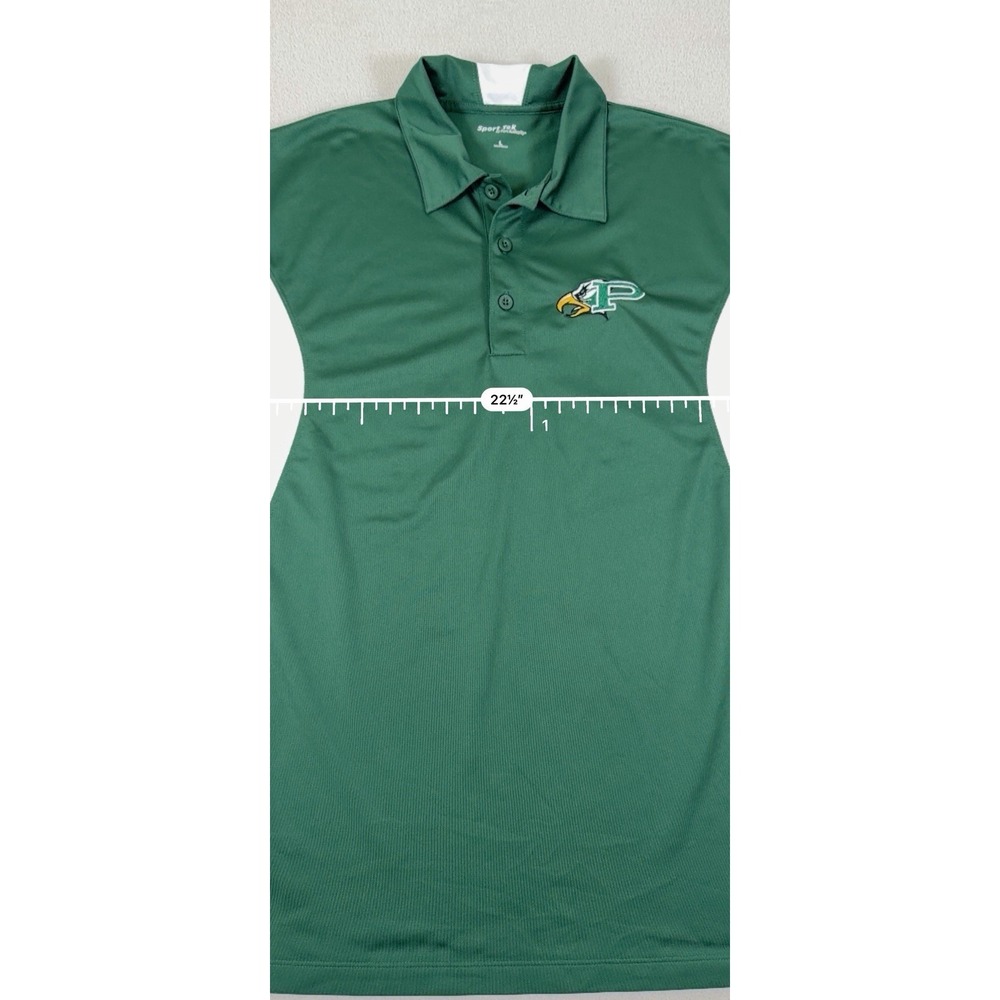 Sport-Tek Prosper Eagles Colorblock Performance Polo Green Men's L - Picture 7 of 16